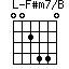 F#m7/B=002440_1