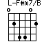 F#m7/B=024402_1