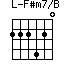 F#m7/B=222420_1