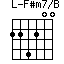 F#m7/B=224200_1