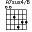 A7sus4/B=002433_1