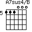 A7sus4/B=111000_5