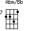 Abm/Bb=2231_7