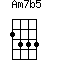 Am7b5=2333_1