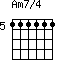 Am7/4=111111_5