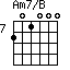 Am7/B=201000_7