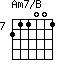 Am7/B=211001_7