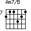 Am7/B=211321_7