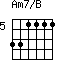 Am7/B=331111_5