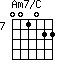Am7/C=001022_7