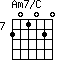 Am7/C=201020_7