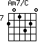 Am7/C=201320_7