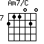 Am7/C=211020_7