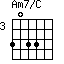 Am7/C=3033_3