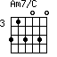 Am7/C=313030_3