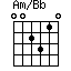 Am/Bb=002310_1