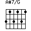A#7/G=313131_1