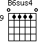 B6sus4=011110_9