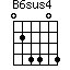 B6sus4=024404_1