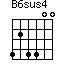 B6sus4=424400_1