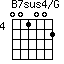 B7sus4/G=001002_4