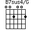 B7sus4/G=002002_1