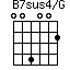 B7sus4/G=004002_1