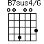 B7sus4/G=004003_1