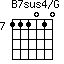 B7sus4/G=111010_7