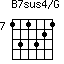 B7sus4/G=131321_7