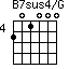 B7sus4/G=201000_4