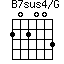 B7sus4/G=202003_1