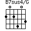 B7sus4/G=202403_1