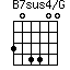 B7sus4/G=304400_1