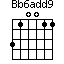 Bb6add9=310011_1