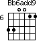 Bb6add9=330011_6