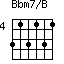 Bbm7/B=313131_4