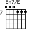 Bm7/E=000111_7