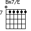 Bm7/E=011111_7