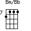 Bm/Bb=2111_7