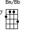 Bm/Bb=2113_7