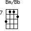 Bm/Bb=3112_7
