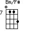 Bm/F#=0113_7