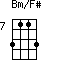 Bm/F#=3113_7