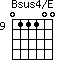 Bsus4/E=011100_9