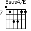 Bsus4/E=013311_7