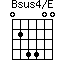 Bsus4/E=024400_1