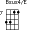 Bsus4/E=3311_7