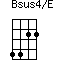 Bsus4/E=4422_1