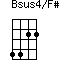 Bsus4/F#=4422_1